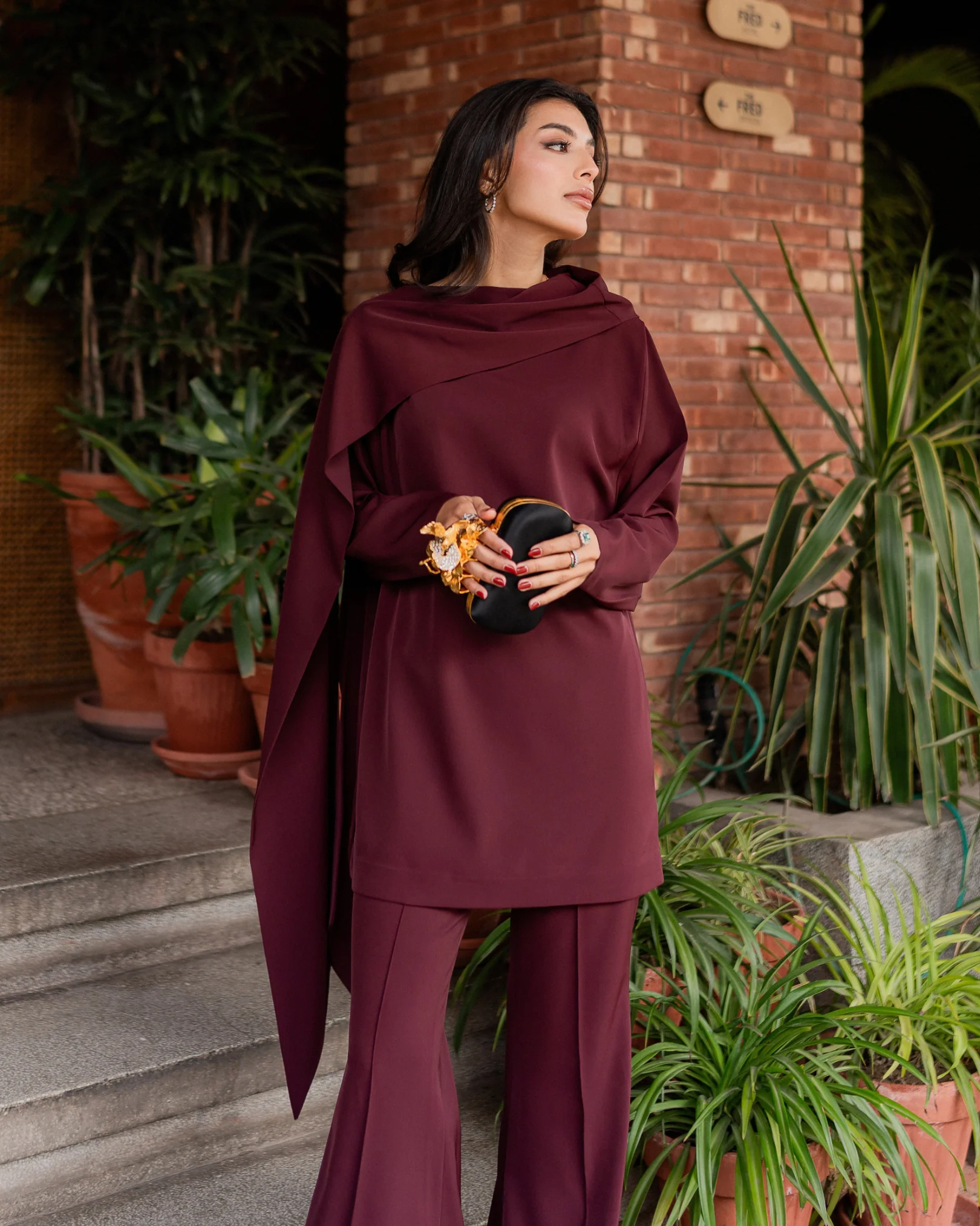 Burgundy Drape Set - Image 7