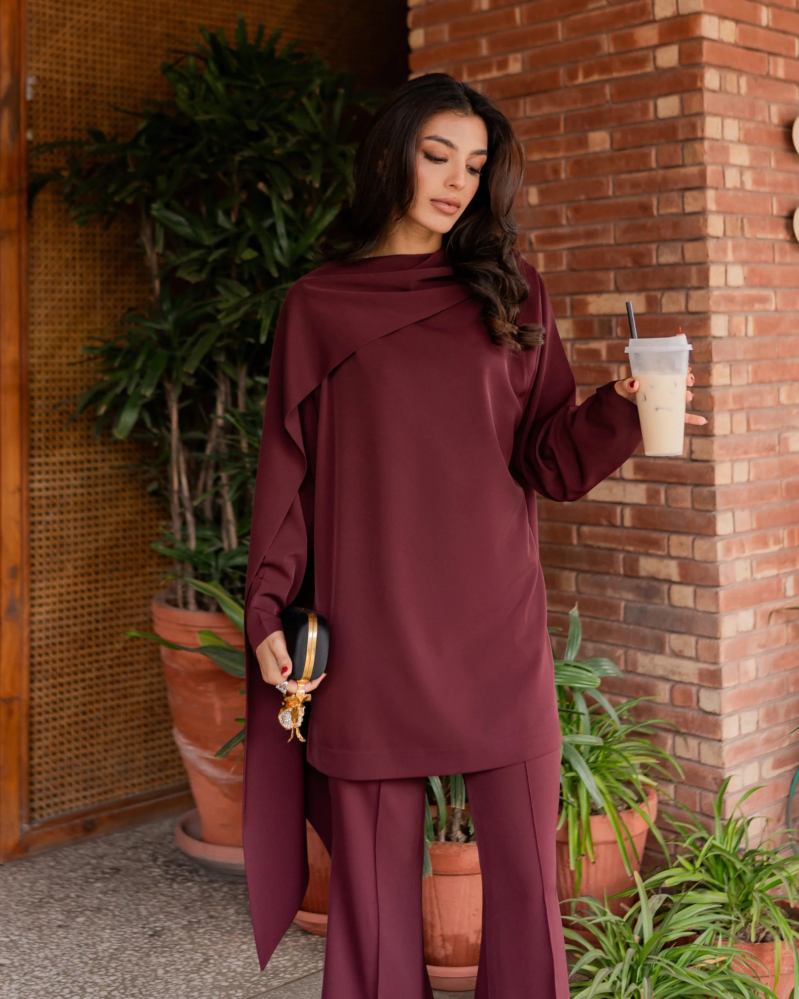Burgundy Drape Set - Image 9