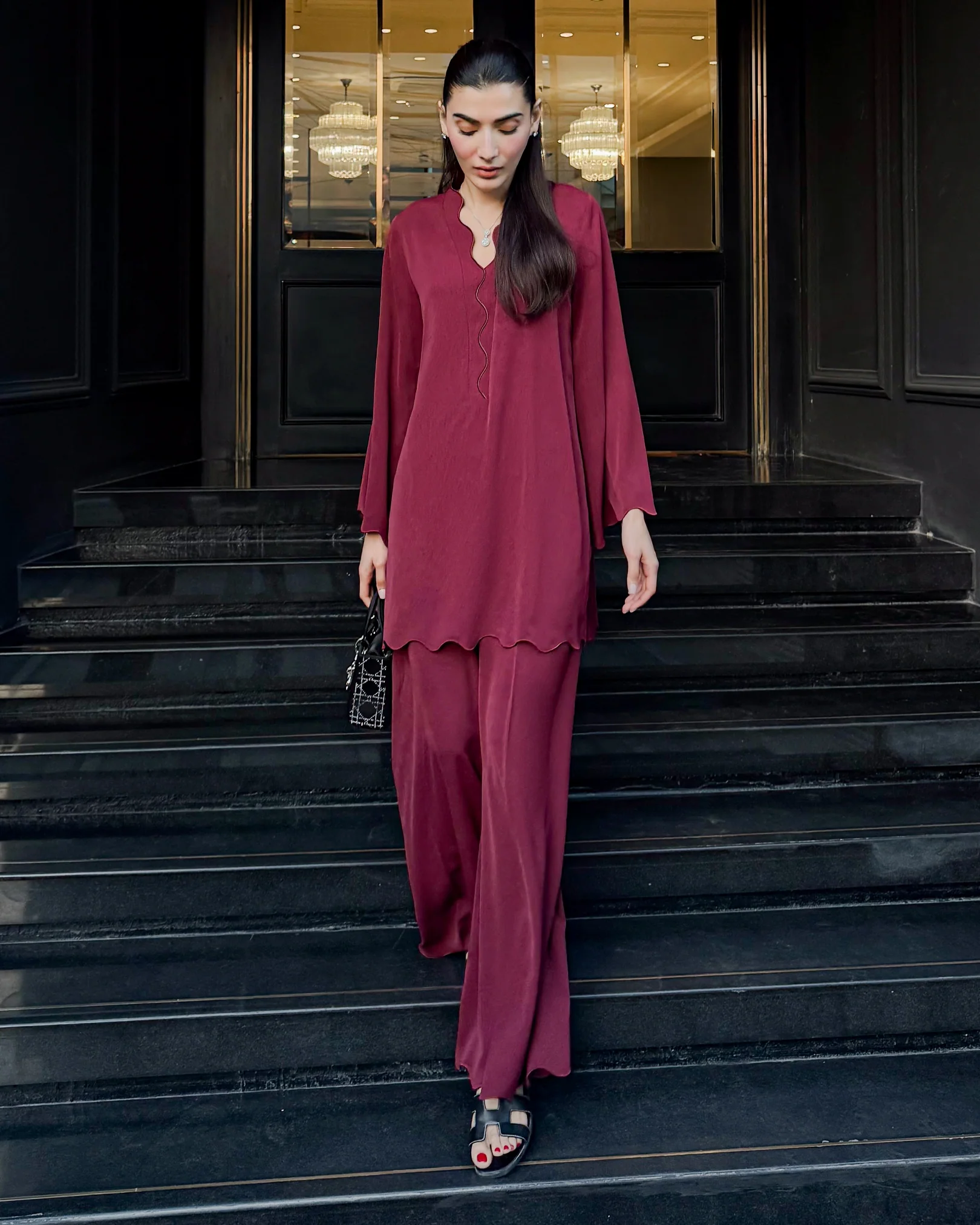 Burgundy Scallop Set - Image 5