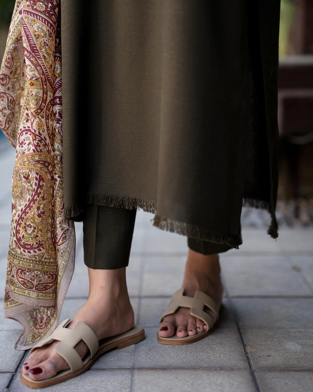 Olive Karandi Fringe Set - Image 5