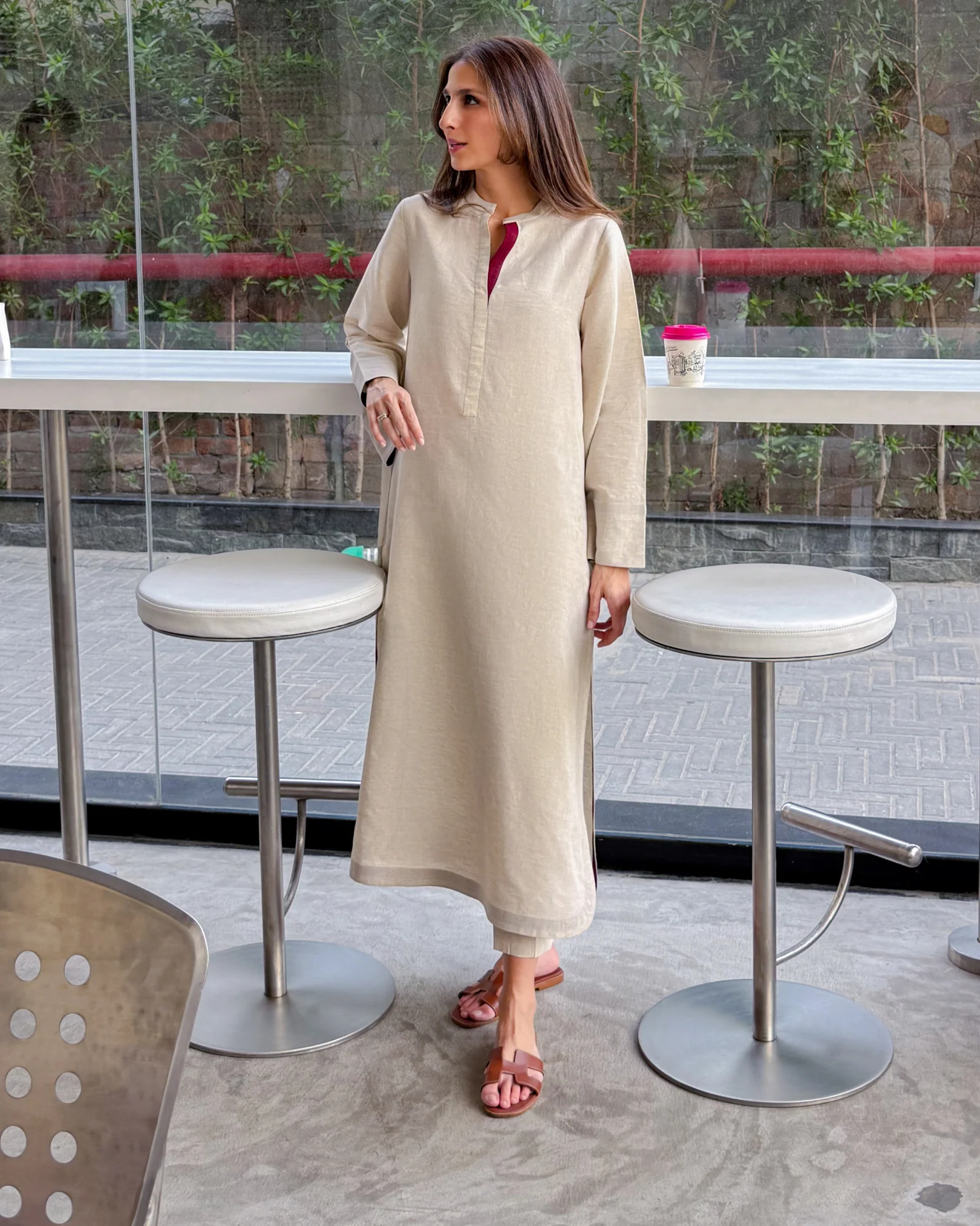 Warm Beige Two-Tone Set - Image 2